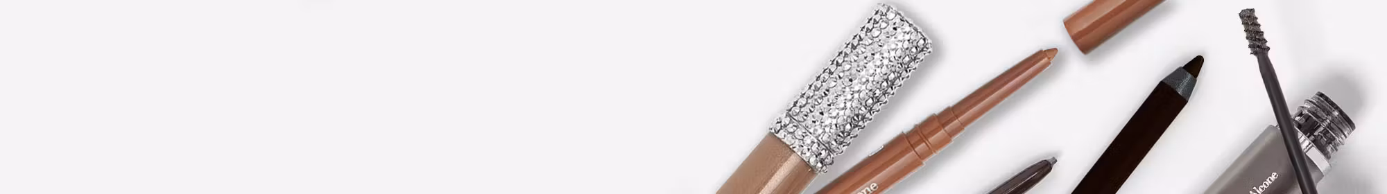 LimeLife vegan makeup products on a gray background